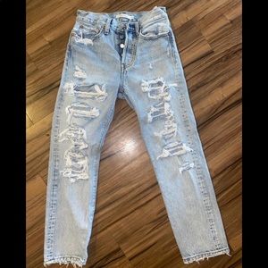 Levi Wedgie Straight Destroyed Jeans SOLD